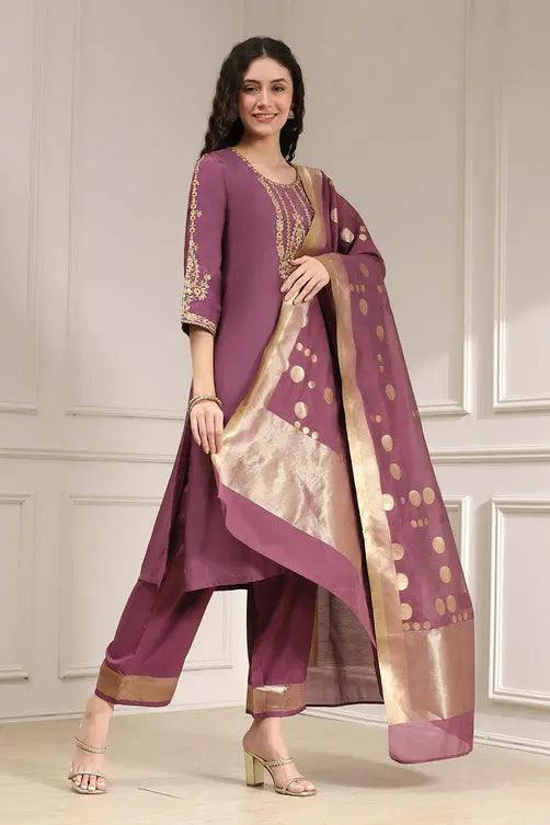 Cream Red Printed Salwar Suit My Store