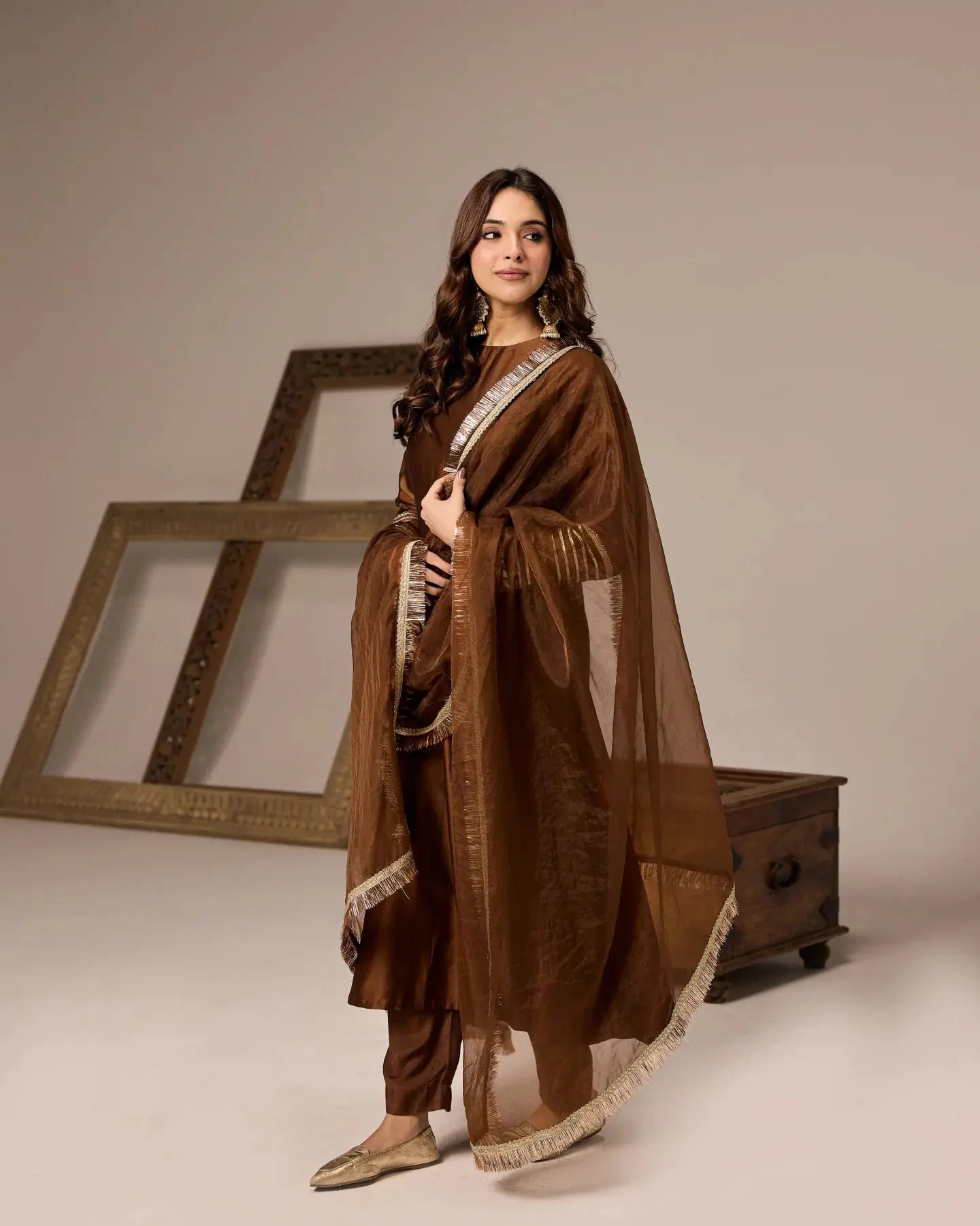 Amber Glow Shimmer Suit Set My Store